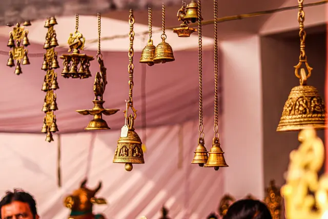 A lot of beautiful bells.